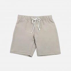 Petit Crabe Cotton & Linen Alex UV Swim Shorts - Cappuccino