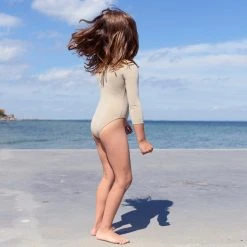 Petit Crabe Beaa UV LS Swimsuit - Cappuccino