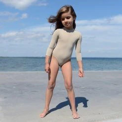 Petit Crabe Beaa UV LS Swimsuit - Cappuccino