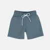 Petit Crabe Alex UV Swim Shorts - Coal Cotton & Linen