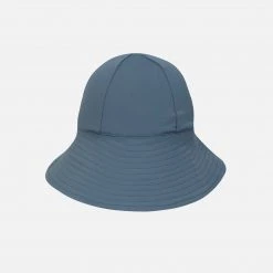 Petit Crabe Cotton & Linen Frey UV Swim Sun Hat - Coal