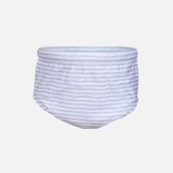 Petit Crabe Swimwear Leo UV Swim Nappy - Blue/White Stripe