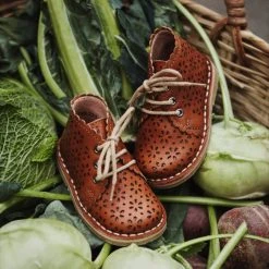 Petit Nord Shoes Scallop Windmill Boots - Cognac