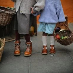 Petit Nord T-Bar Windmill Shoes - Cognac