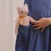Polka Dot Club Baby Gifts Handmade Classic Mohair Bear - Cream