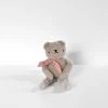 Polka Dot Club Baby Gifts Handmade Mohair Floppy Bear - Taupe