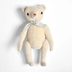 Polka Dot Club Baby Gifts Handmade Classic Mohair Bear - Cream