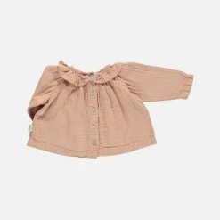 Poudre Organic SALE Organic Cotton Charme LS Blouse - Maple Sugar