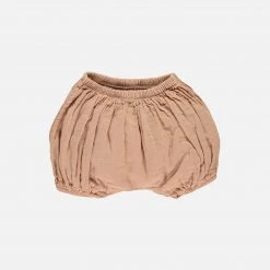 Poudre Organic Cotton & Linen Organic Cotton Verveine Bloomers - Maple Sugar