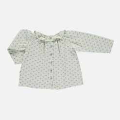 Poudre Organic Organic Cotton Charme LS Blouse - Hors-Saison Indian Tan