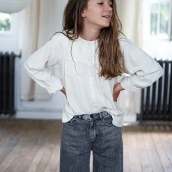 Poudre Organic Organic Cotton Romarin LS Blouse - Almond Milk SALE