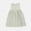 Poudre Organic SALE Organic Cotton Matcha Dress - Fleurs Mimosa