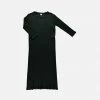 Poudre Organic SALE Women's Organic Cotton Rib Orchidée Dress - Pirate Black