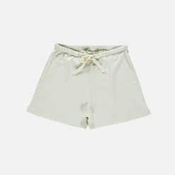 Poudre Organic SALE Women's Organic Cotton Pointelle Shorts - Almond Milk