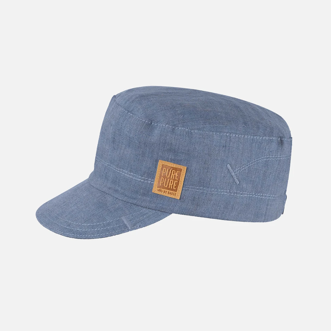 Pure Pure Linen Sun Cap - Blue