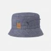 Pure Pure Cotton & Linen Linen Bucket Hat - Denim Blue