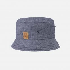 Pure Pure Cotton & Linen Linen Bucket Hat - Denim Blue