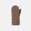 Pure Pure Kids Wool Organic Merino Wool Fleece Mittens - Hazelnut