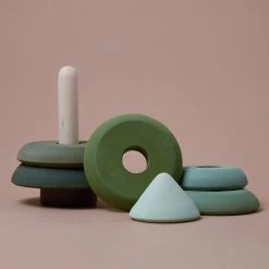 Raduga Grëz Handmade Wooden Stacking Tower - Fir Tree Toys