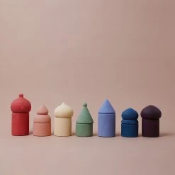 Raduga Grëz Toys Handmade Wooden Old City - Rainbow