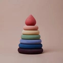 Raduga Grëz Handmade Wooden Stacking Tower - Rainbow Toys