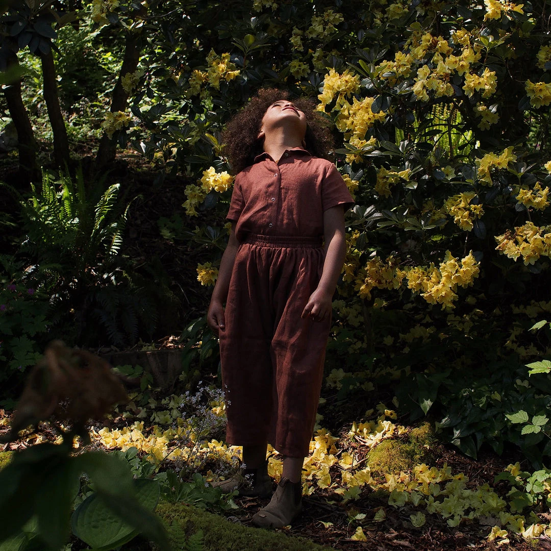 Red Creek Kids SALE Linen Bobby Pants - Spice