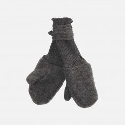 Reiff Organic Merino Wool Fleece Gloves - Slate Baby Wool