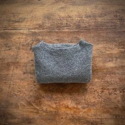 Reiff Women's Organic Merino Wool Crepe Sweater - Slate