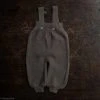 Selana Baby Wool Organic Merino Wool Dungarees - Chocolate