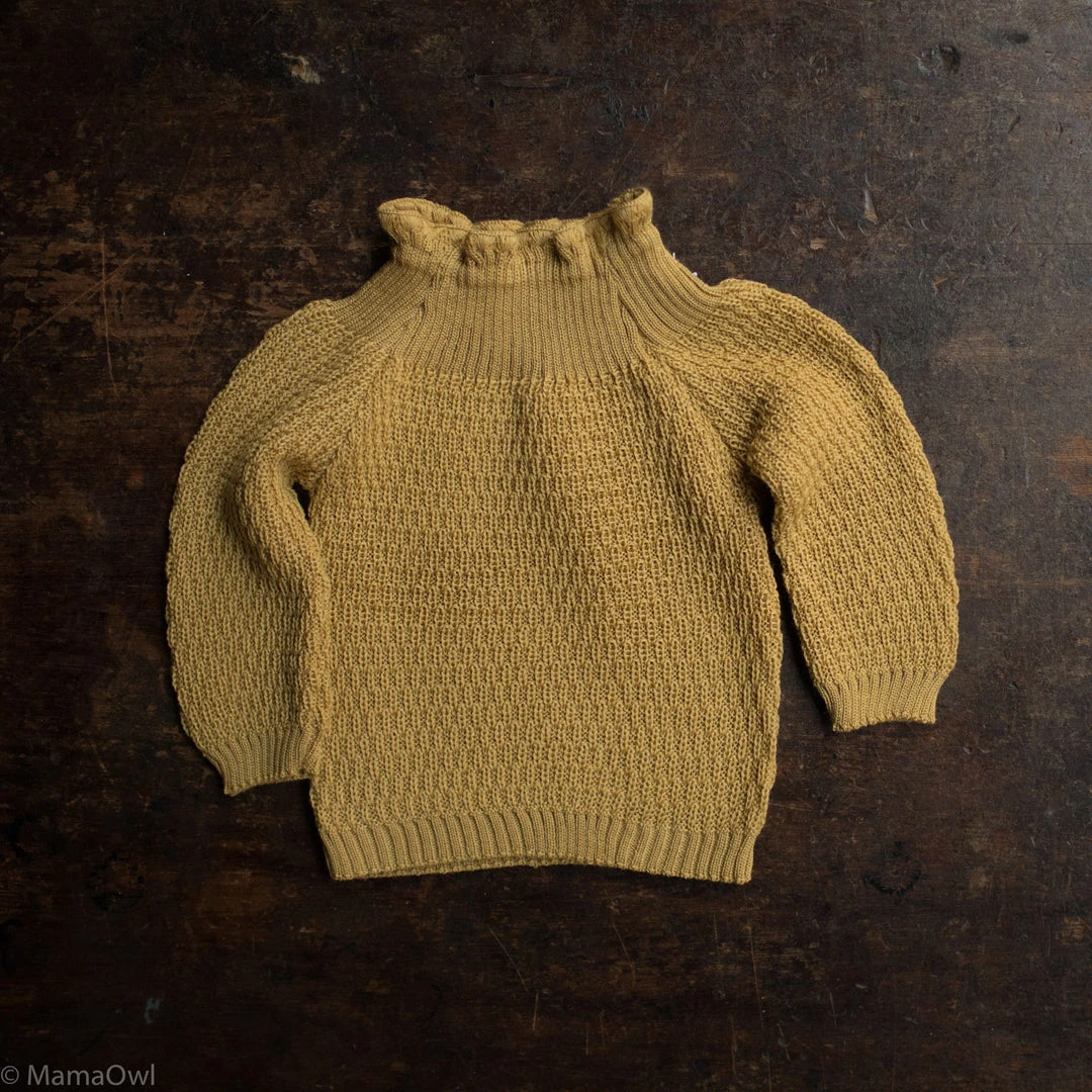 Selana Organic Merino Wool Sweater - Gold