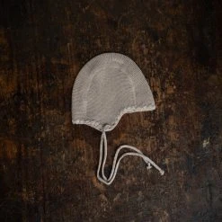 Selana Organic Merino Wool Bonnet - Beige Baby Wool