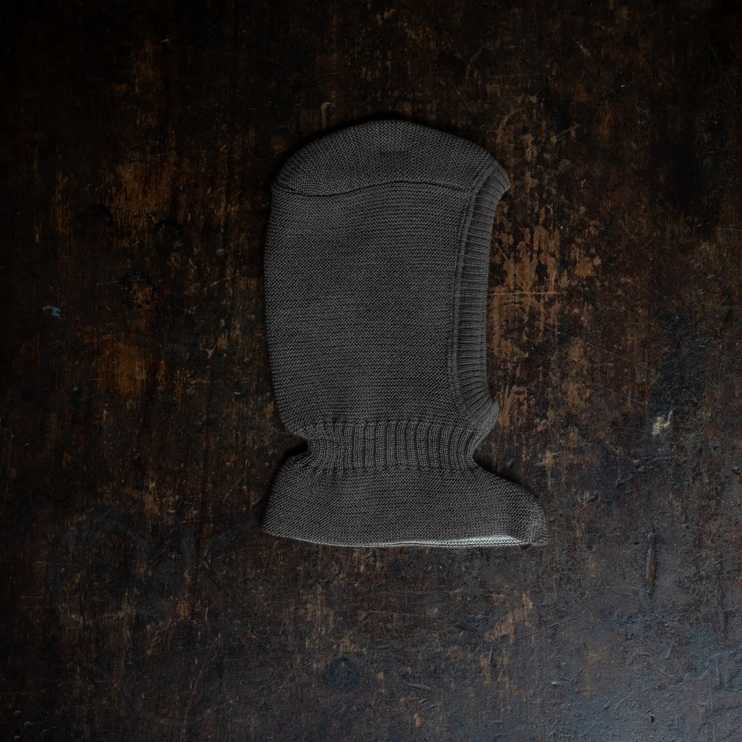 Selana Organic Merino Wool Balaclava - Chocolate Kids Wool
