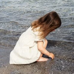 Serendipity Organics Organic Cotton Flair Dress - Laurel Stripe