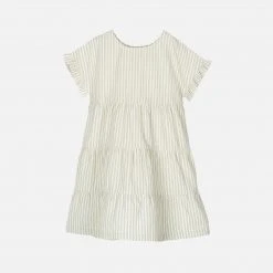 Serendipity Organics Organic Cotton Flair Dress - Laurel Stripe