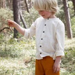 Serendipity Organics Organic Cotton Shirt - Dobby Lines SALE