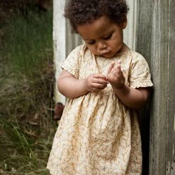 Serendipity Organics Organic Cotton Baby Flair Dress - Sandthorn SALE