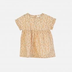 Serendipity Organics Organic Cotton Baby Flair Dress - Sandthorn SALE