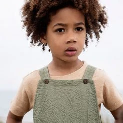 Serendipity Organics Organic Cotton Short Overalls - Laurel Leaf SALE