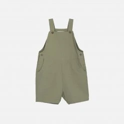 Serendipity Organics Organic Cotton Short Overalls - Laurel Leaf SALE