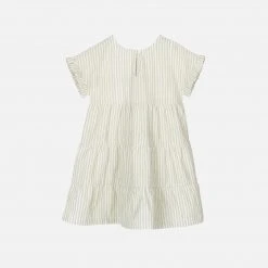 Serendipity Organics Organic Cotton Flair Dress - Laurel Stripe