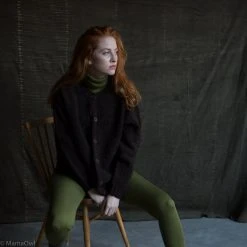 SISKIN Adults Women's Heritage Wool Coast Cardigan - Peat