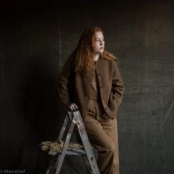 SISKIN Women's Heritage Wool Coast Cardigan - Sycamore