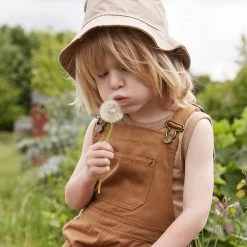 Huttelihut Cotton Canvas Festival Hat - Khaki Cotton & Linen