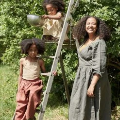 Ketiketa SALE Hand Woven Cotton Kids Zoè Dress - Mustard