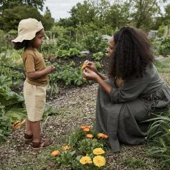 SISKIN By Engel Kids Wool Exclusive Organic Merino Wool & Silk SS Top - Deep Ochre