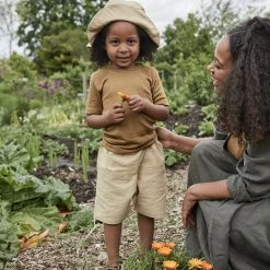 Ketiketa Cotton & Linen Hand Woven Cotton Babunanu Sun Hat - Mustard