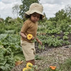 SISKIN By Engel Kids Wool Exclusive Organic Merino Wool & Silk SS Top - Deep Ochre