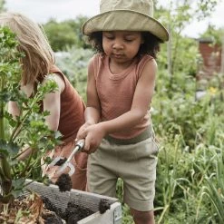 SISKIN Merino Wool/Silk Pointelle Vest - Rosewood Kids Wool