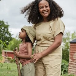 Ketiketa SALE Women's Hand Woven Cotton Adéle Jumpsuit - Mustard