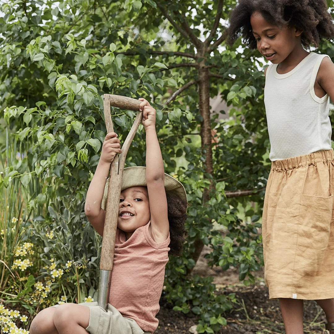 SISKIN Merino Wool/Silk Pointelle Vest - Pearl